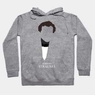 Johann Strauss I - Minimalist Portrait Hoodie